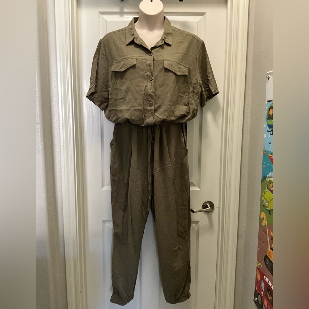 Fashionnova Short Sleeve Jumpsuit - Universal Thread size XL